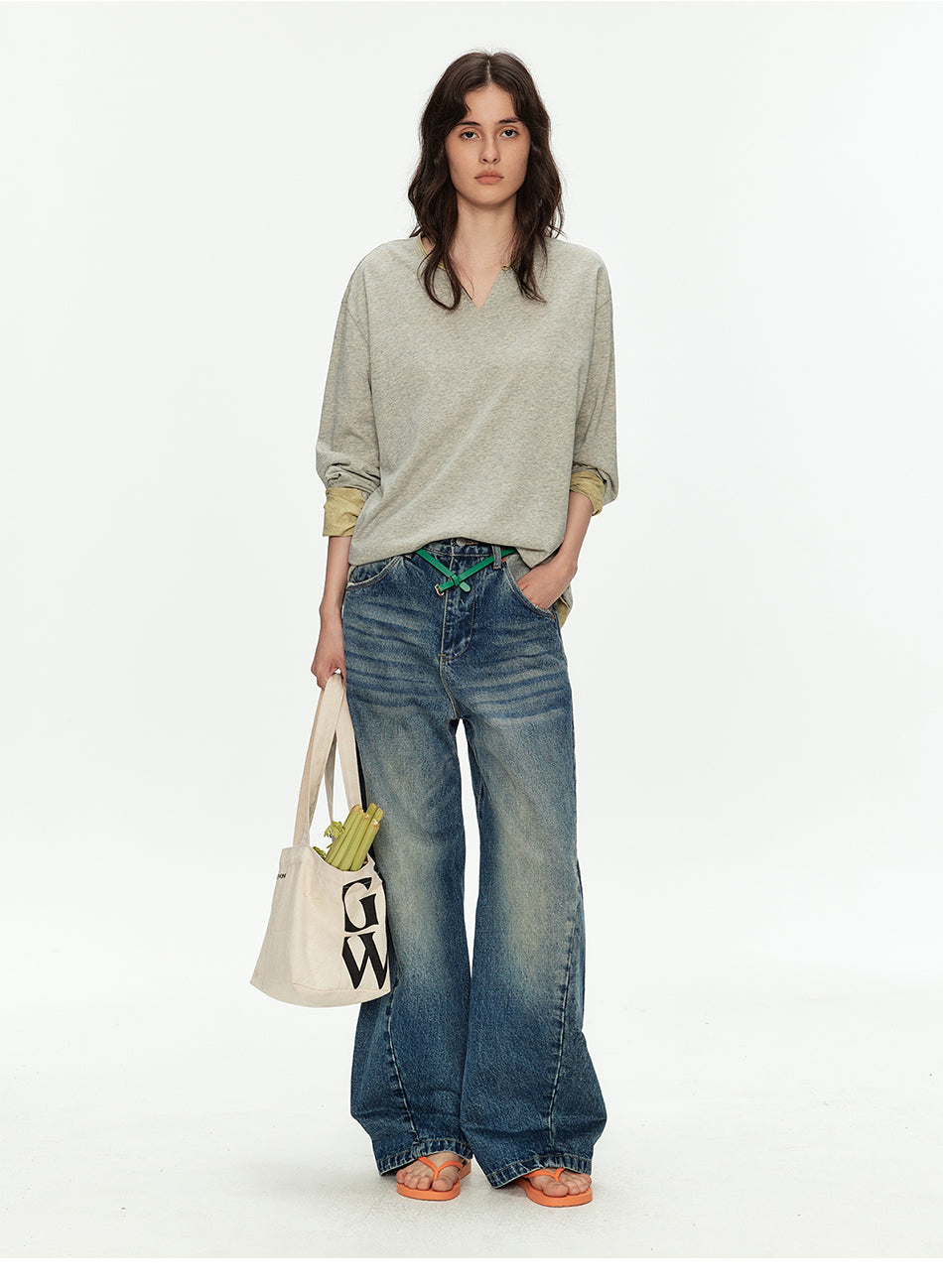 MADWITCH DISTRESSED PARIS BUCKLE JEANS #MC2606