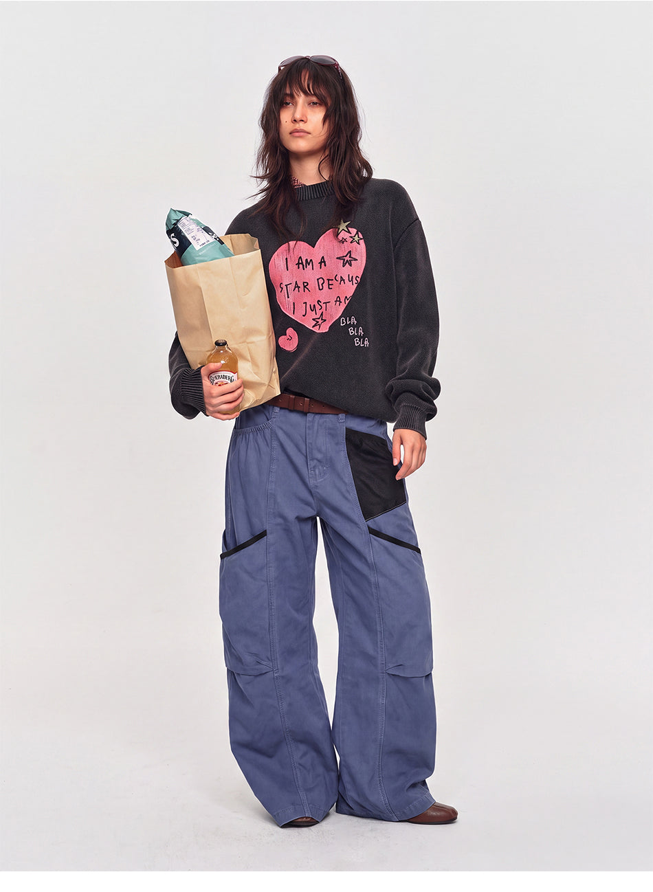 MADWITCH WASHED MESH CARGO PANTS #Z068
