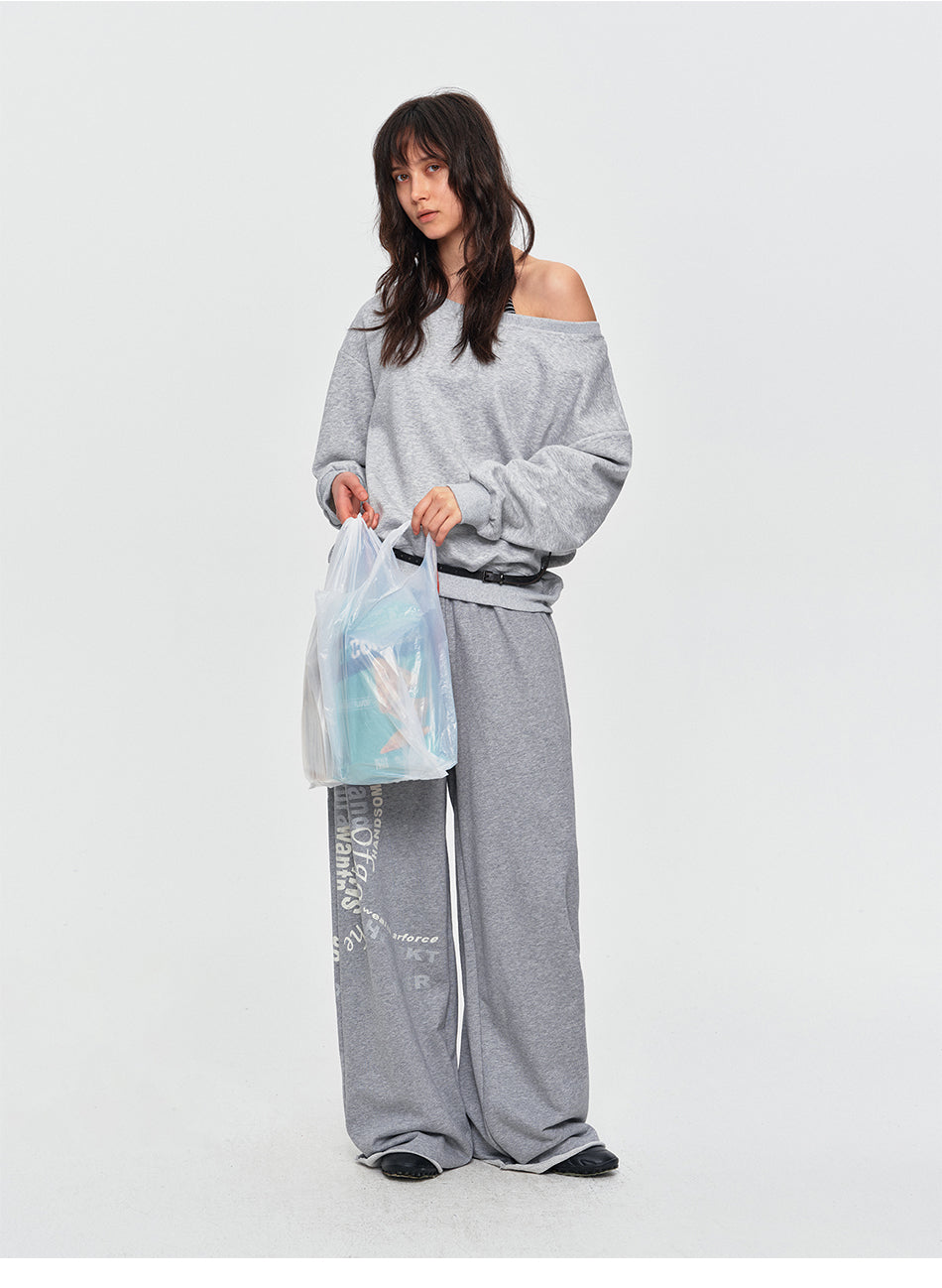 MADWITCH SEQUIN WING OFF-SHOULDER SWEATSHIRT #L2026612