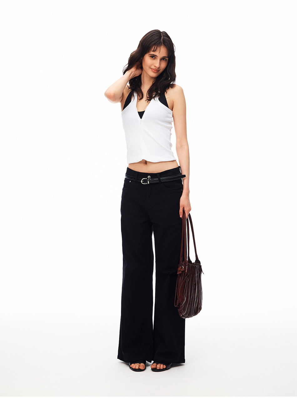 MADWITCH VINTAGE LOW-RISE FLARE JEANS #CN9833