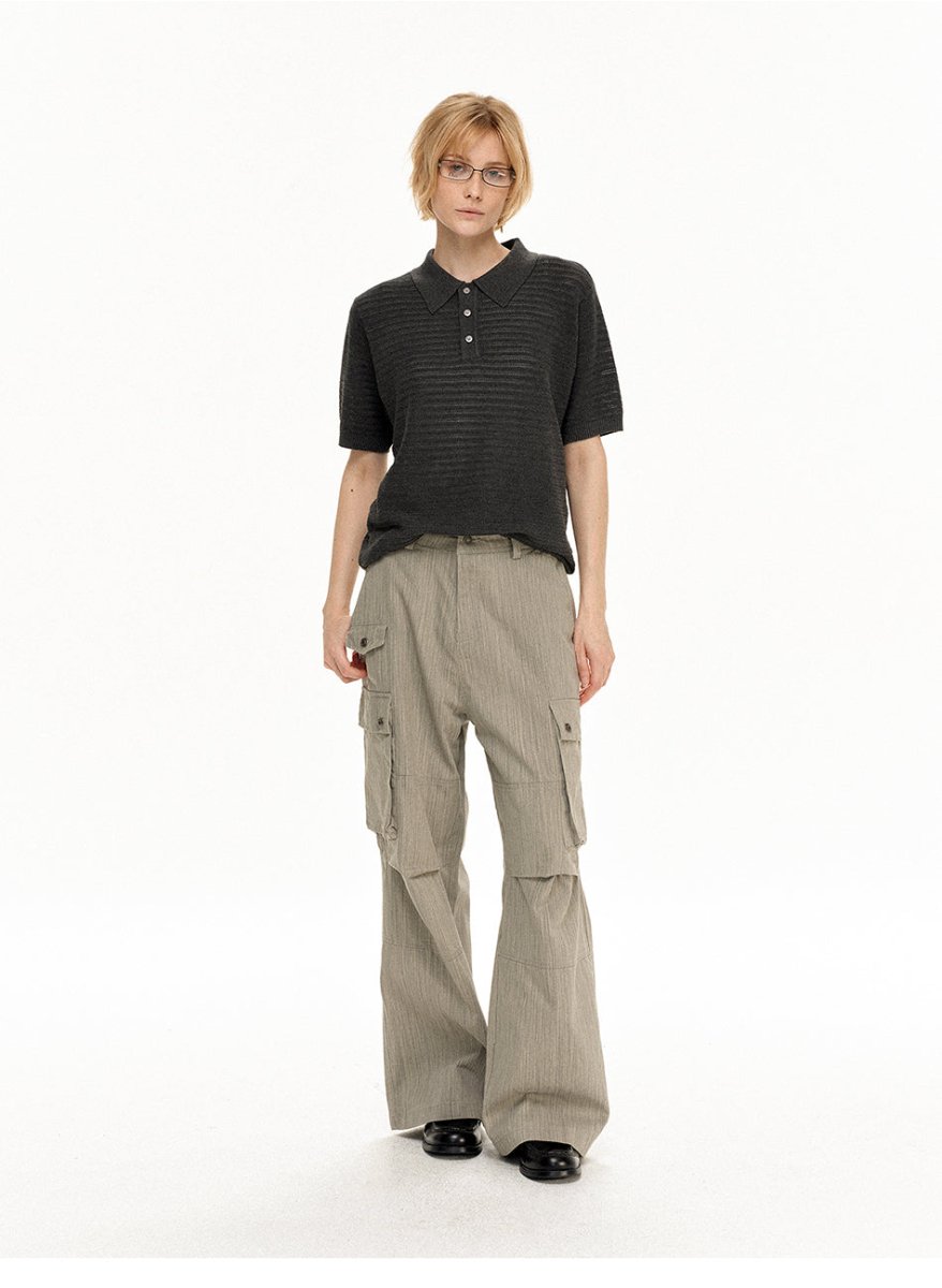 MADWITCH PLEATED MULTI - POCKET WORK PANTS CK6986 - MadWitch Store