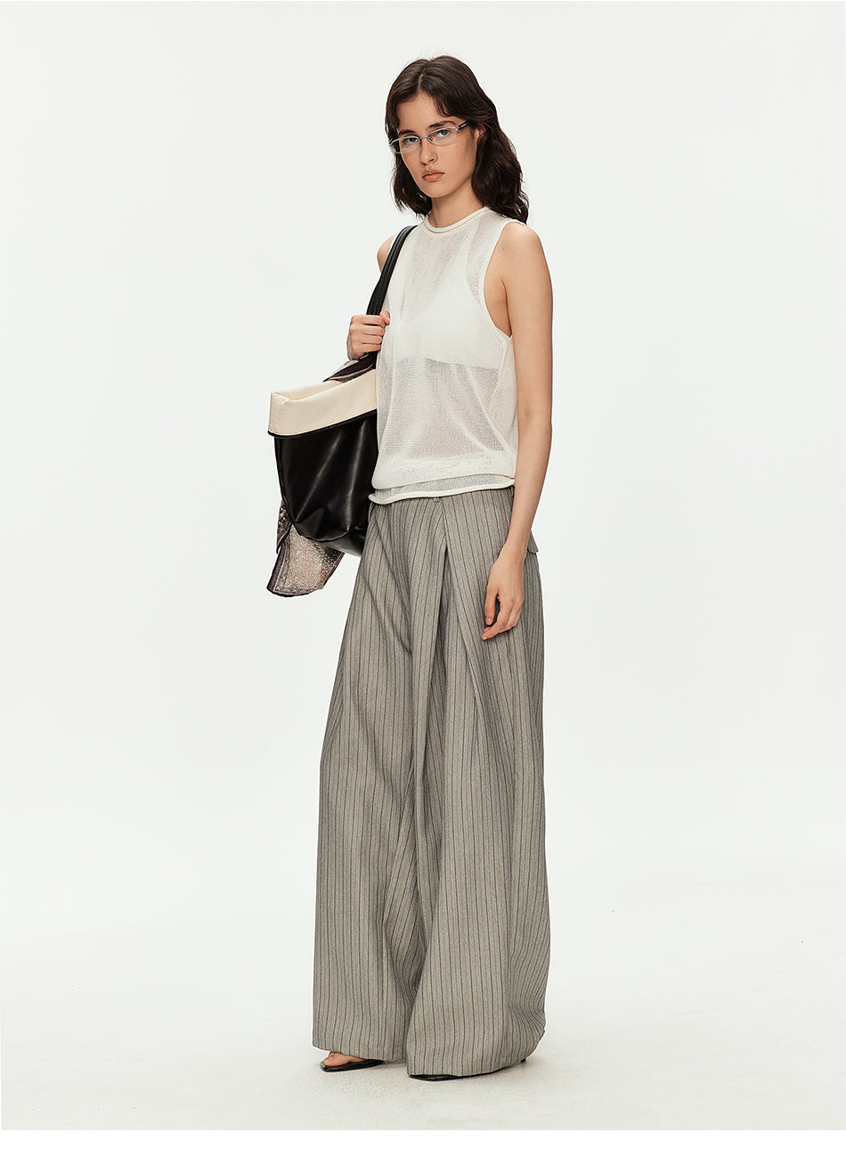 MADWITCH HERITAGE PLEATED WIDE TROUSERS #DR1529