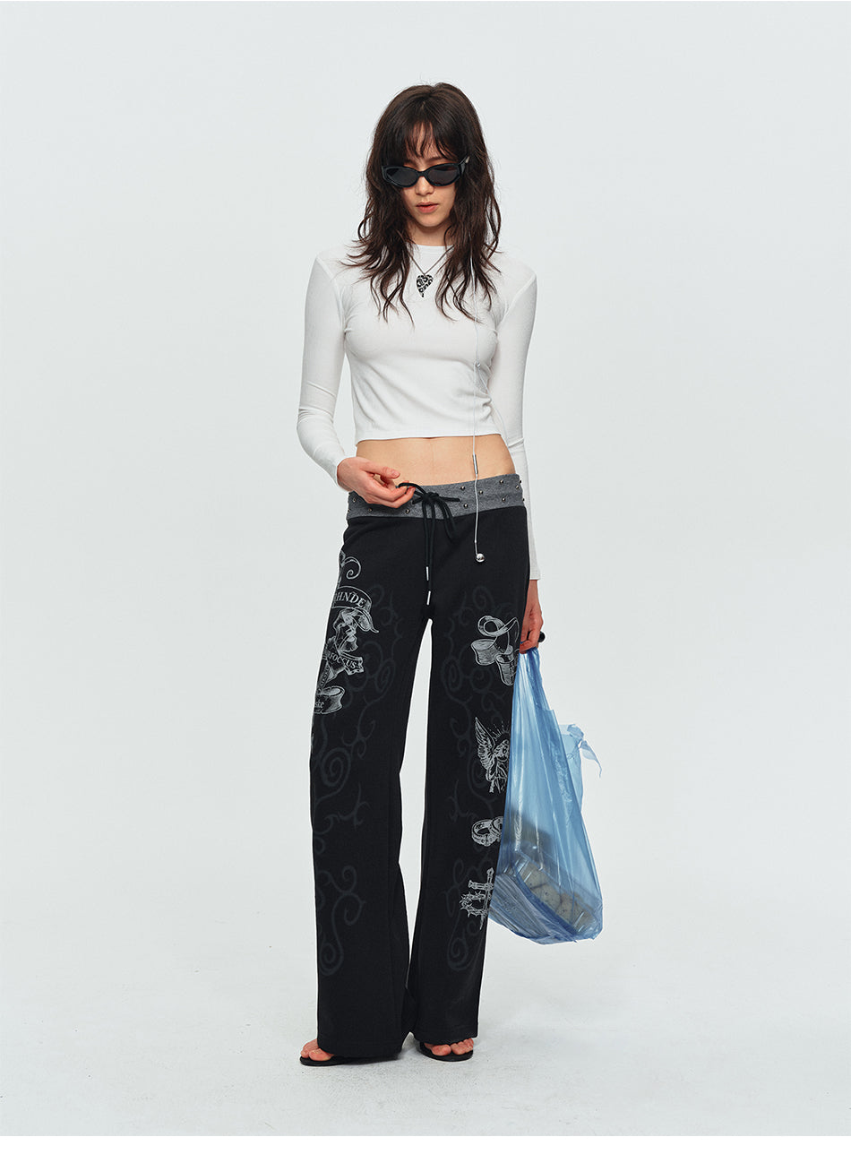 MADWITCH THORN ANGEL STUDDED SWEATPANTS #L2026543
