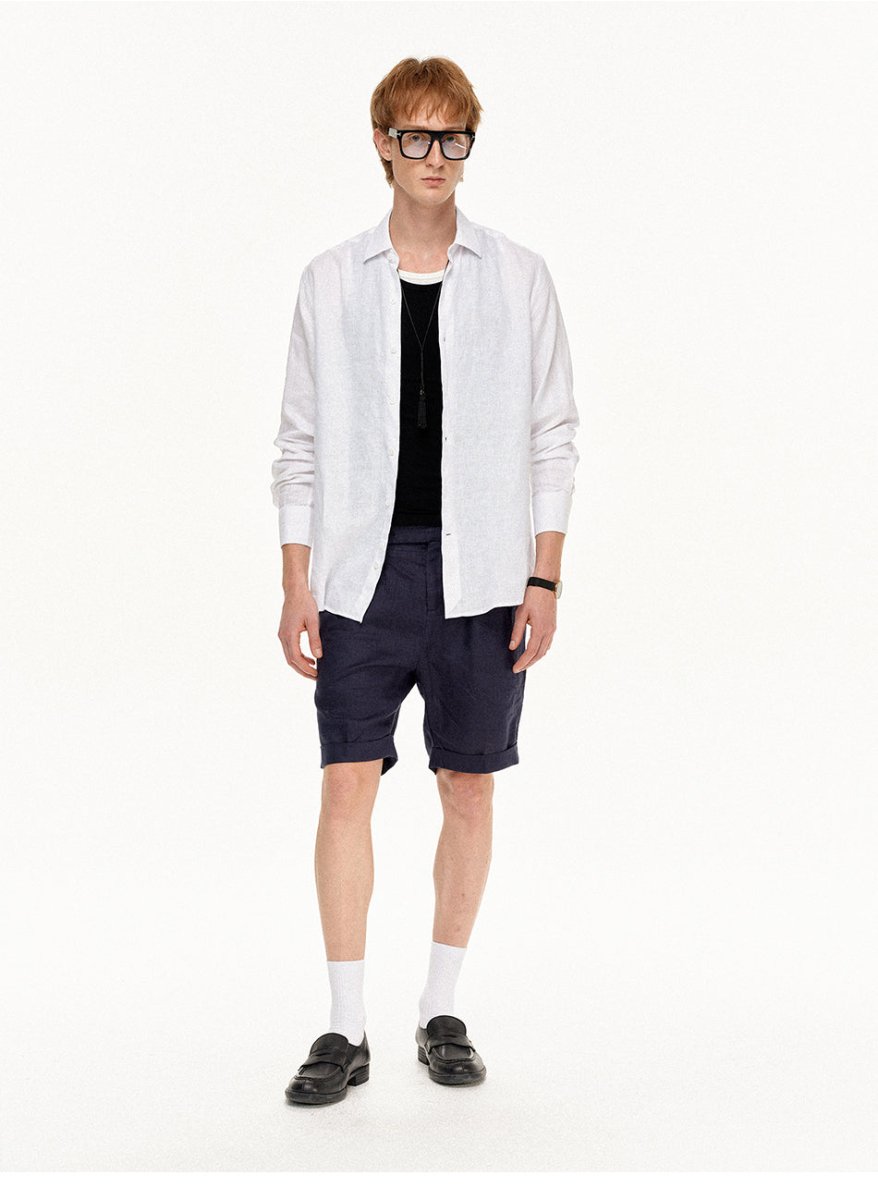 MADWITCH VINTAGE LINEN RELAXED SHIRT 36196 - MadWitch Store