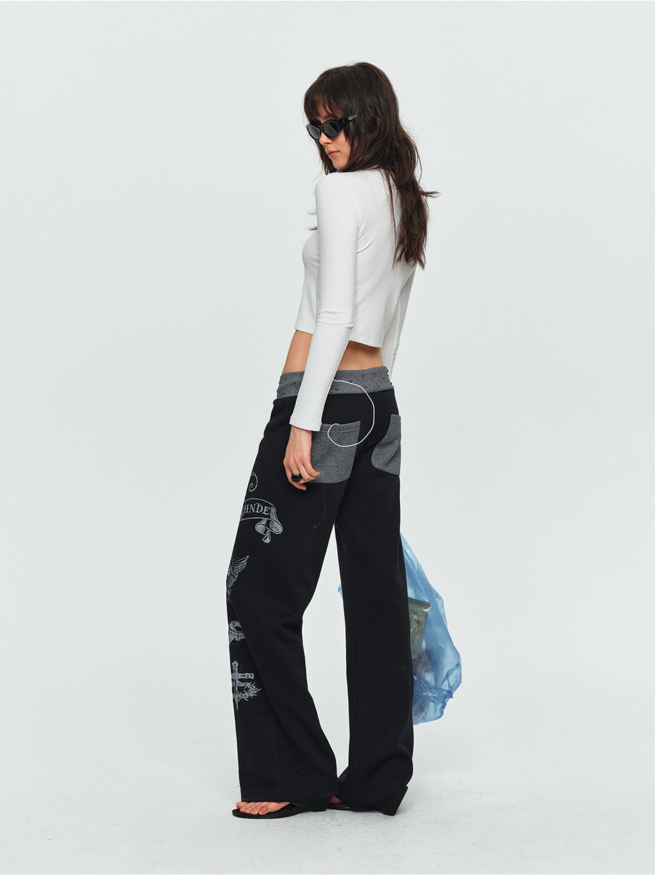 MADWITCH THORN ANGEL STUDDED SWEATPANTS #L2026543