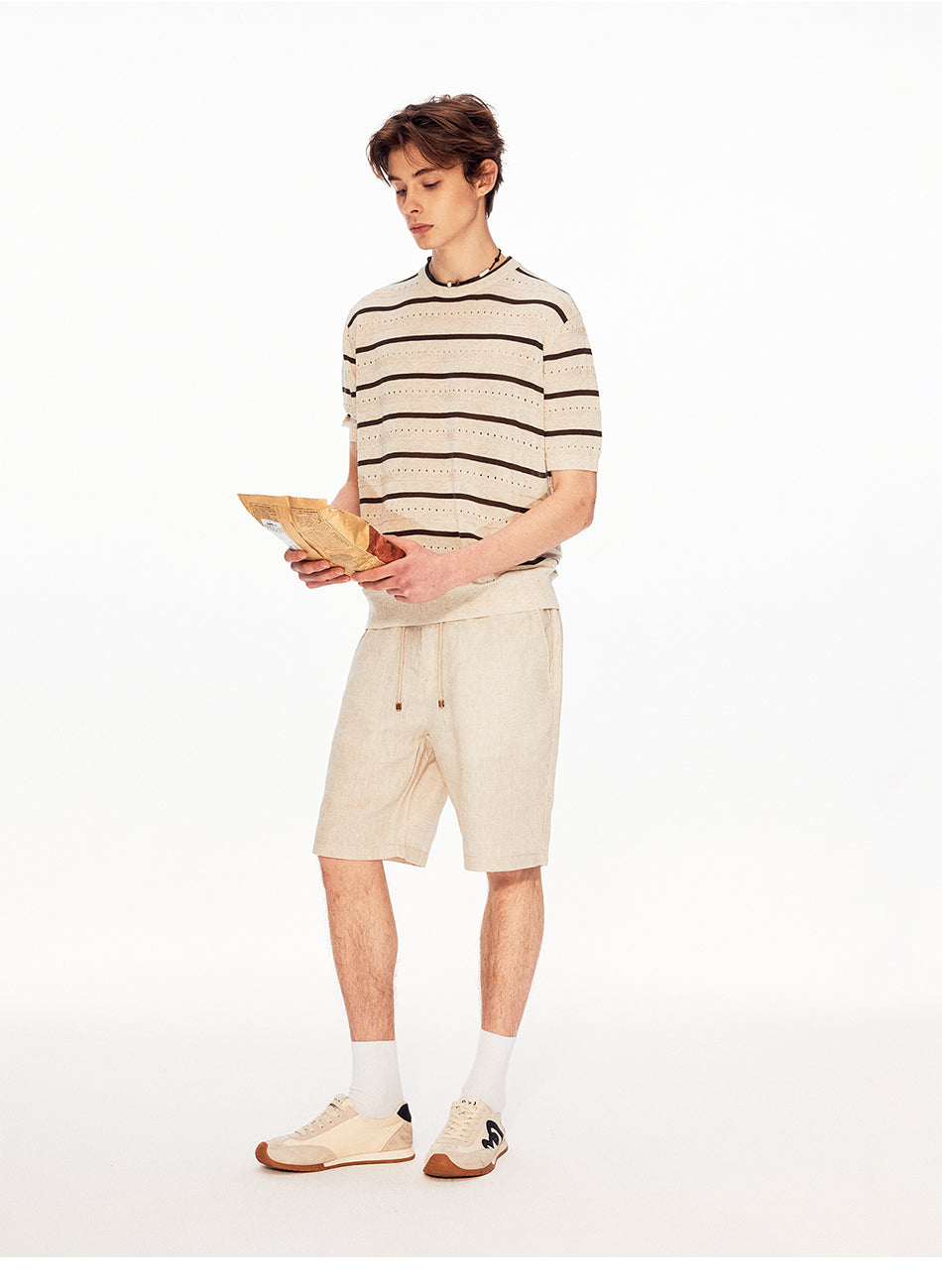 MADWITCH HERITAGE MESH LINEN TEE #27492