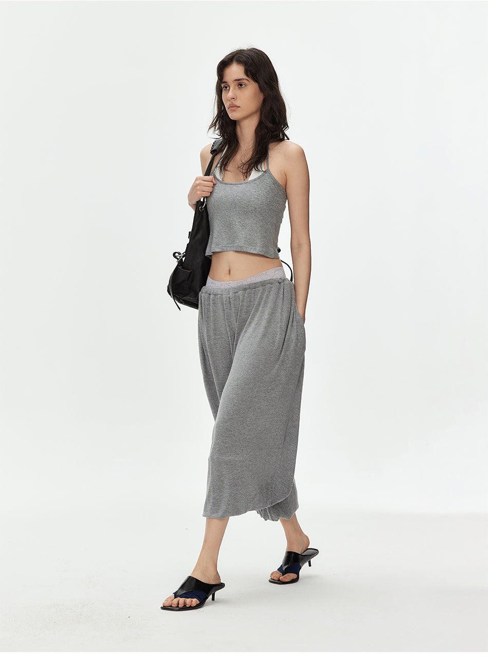 MADWITCH LYOCELL SLIM BACKLESS HALTER TOP #69832