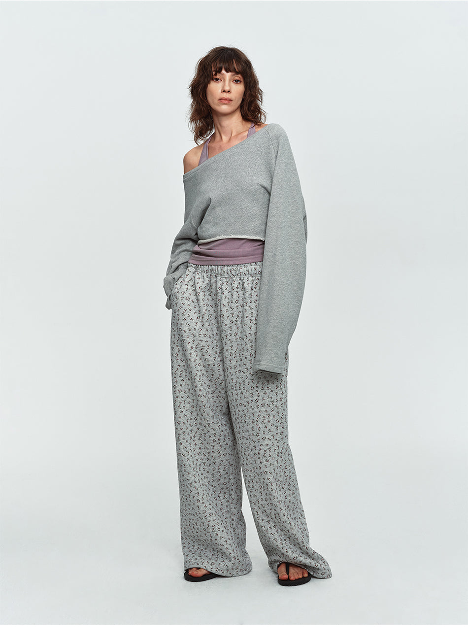 MADWITCH RAW-HEM ONE-SHOULDER CROPPED SWEATSHIRT #G2026114