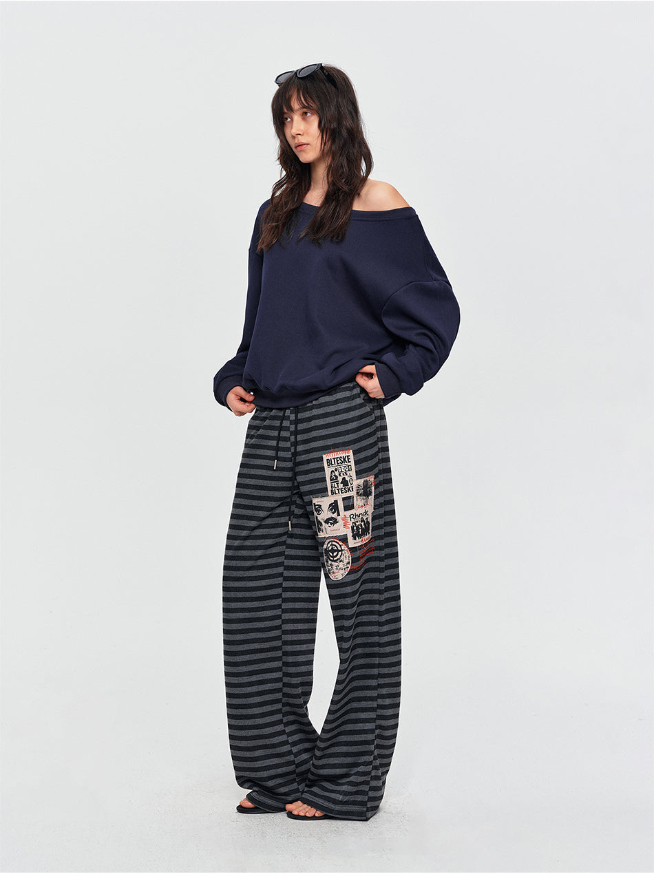 MADWITCH PATCH STRIPED SWEATPANTS #2026562