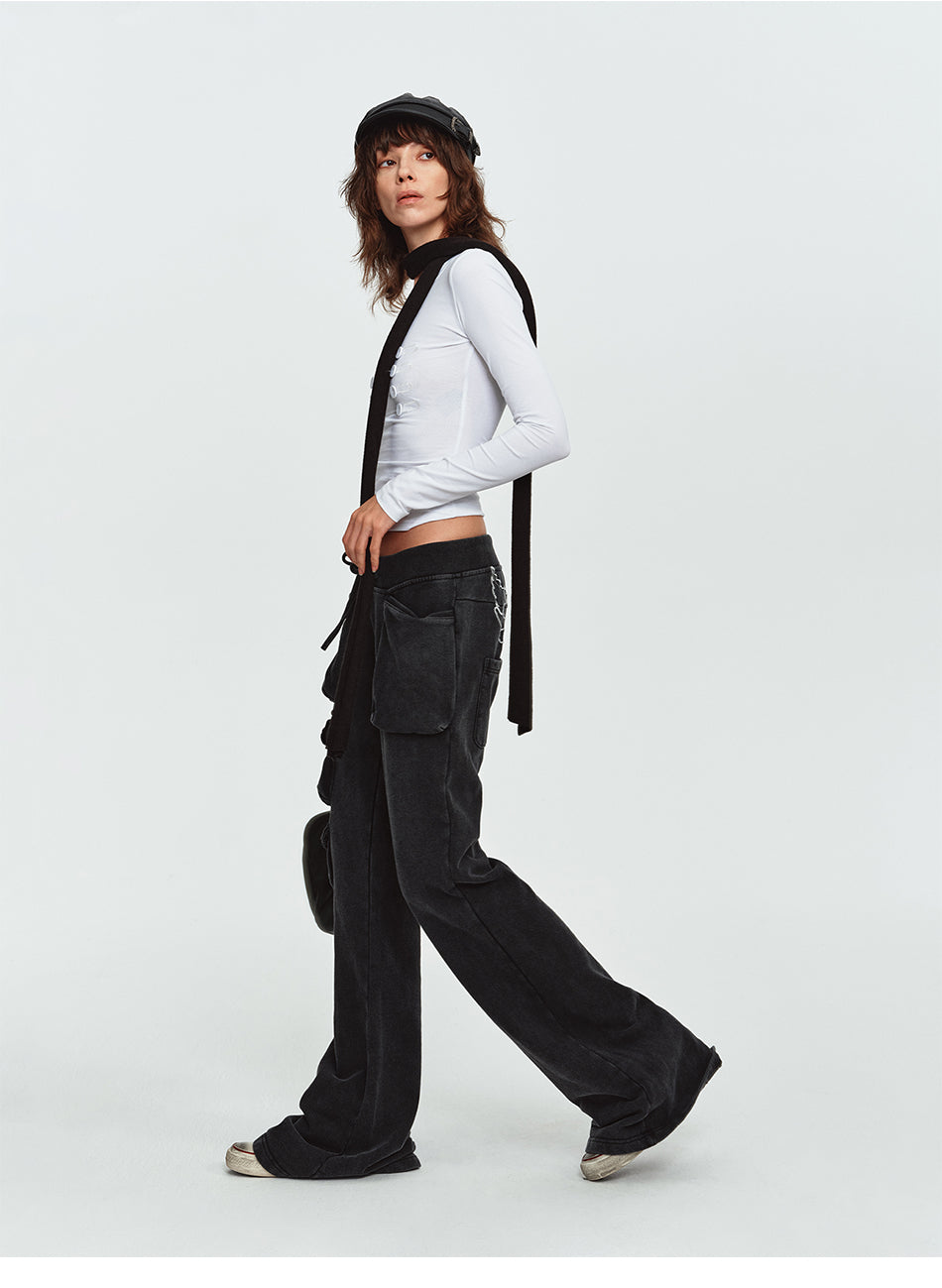 MADWITCH NAPOLEON-BUTTON CROPPED LONG-SLEEVE TOP #L2026741