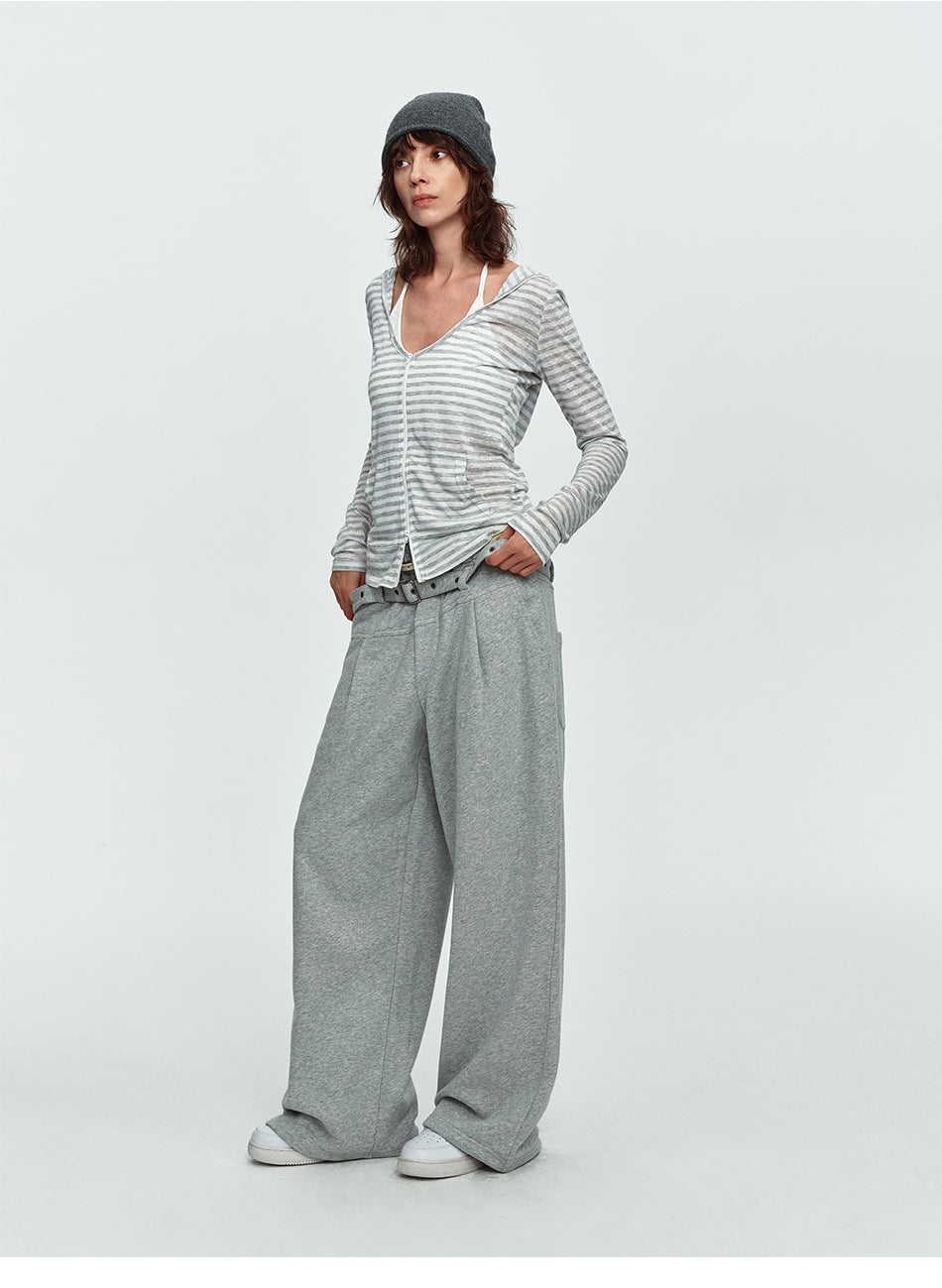 MADWITCH TENCEL HOODED STRIPE JACKET #G2026173