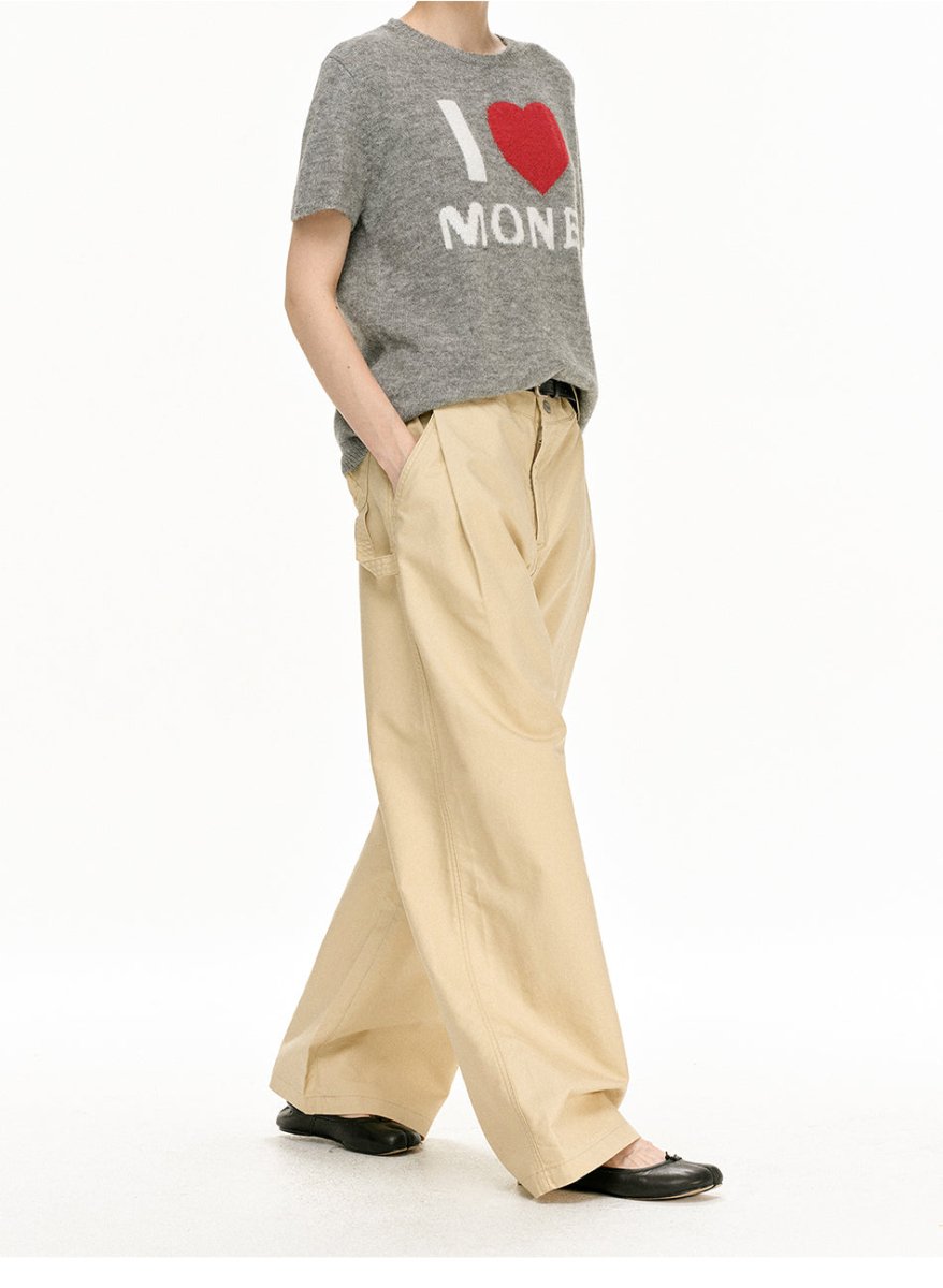 MADWITCH VINTAGE RELAXED WIDE TROUSERS GPC6982 - MadWitch Store