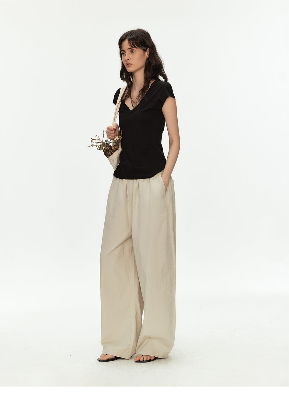 MADWITCH TENCEL DRAWSTRING PANTS #CK61037
