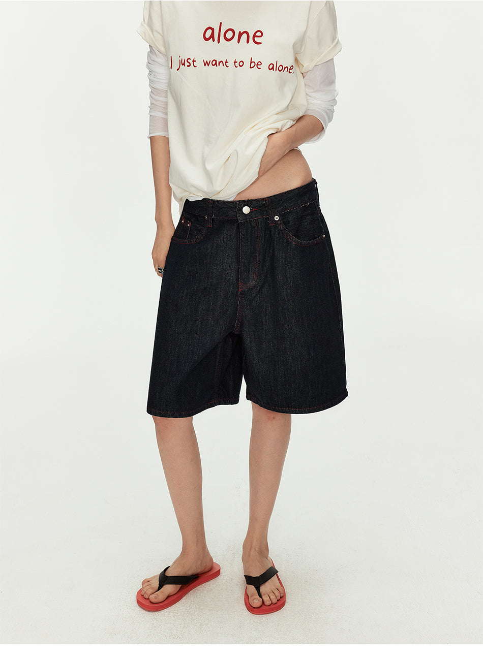 MADWITCH RAW DENIM CROP JEANS #G2071