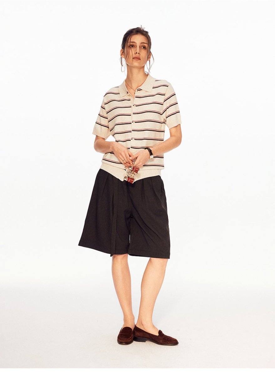MADWITCH BELTED RELAXED SHORTS C986 - MadWitch Store