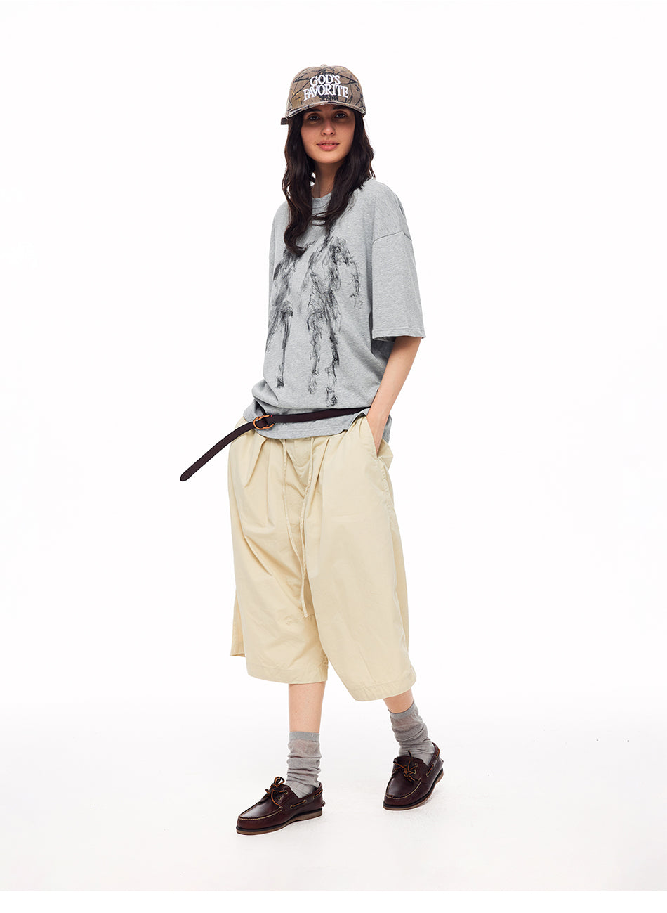 MADWITCH VINTAGE SMOKE CHARACTER GRAPHIC TEE #3265