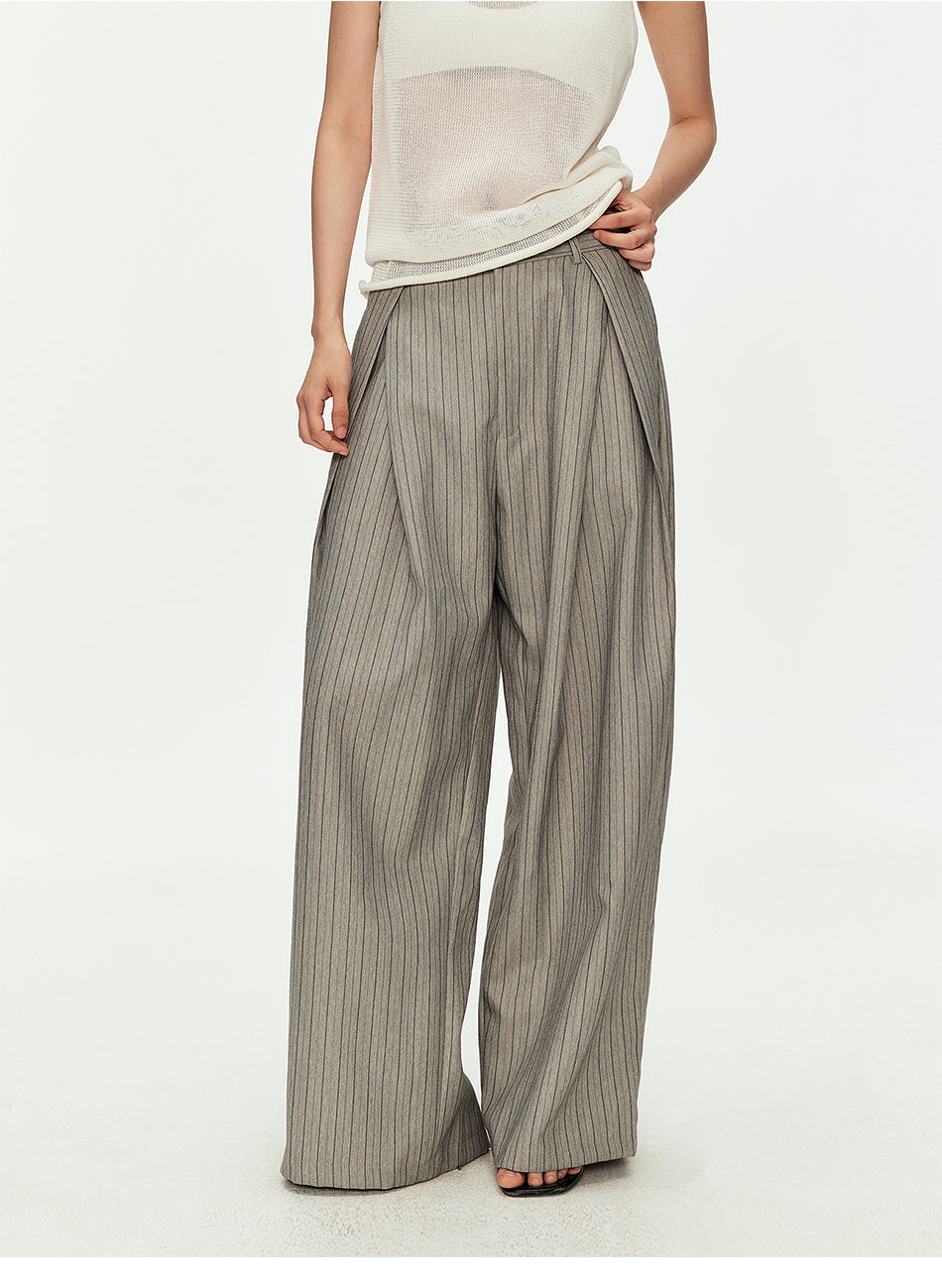 MADWITCH HERITAGE PLEATED WIDE TROUSERS #DR1529