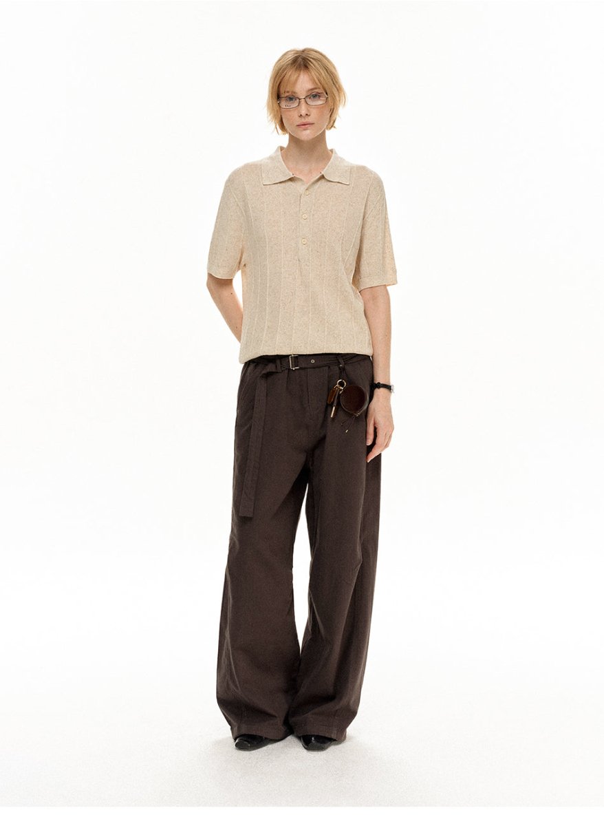 MADWITCH LINEN POLO SHIRT 32607 - MadWitch Store