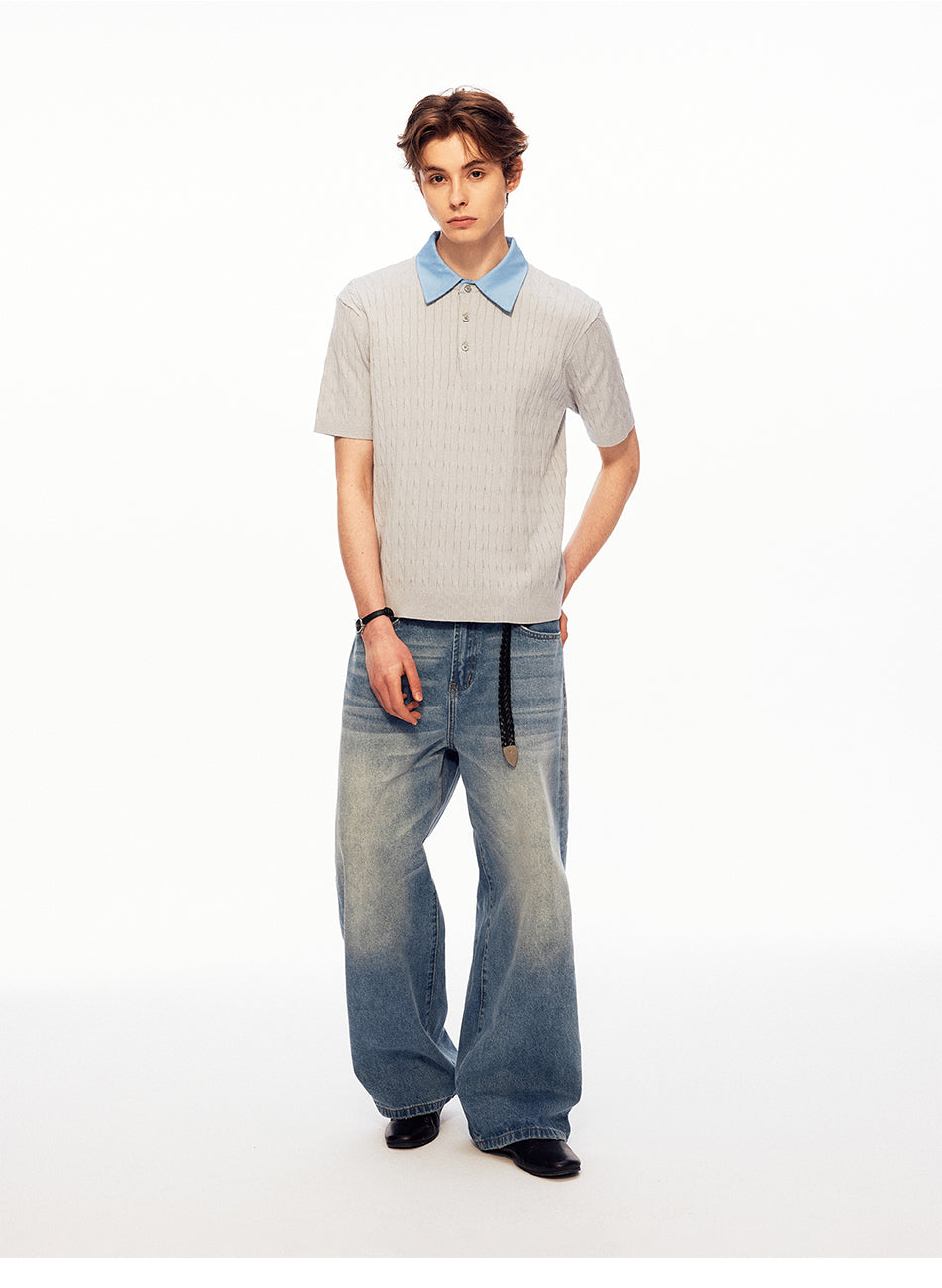 MADWITCH HERITAGE RIBBED POLO TEE #WP5
