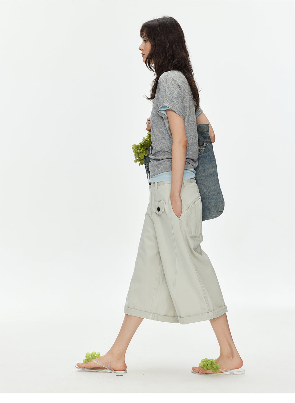 MADWITCH UTILITY CARGO CROP PANTS #WHOA150