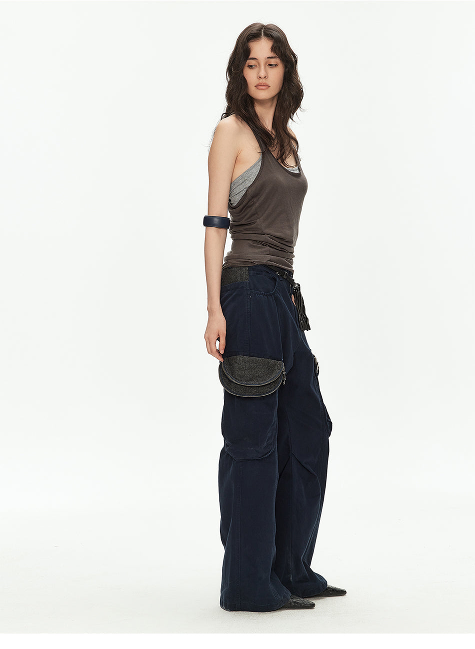 MADWITCH ZIP FLARE CARGO PANTS #CK6997