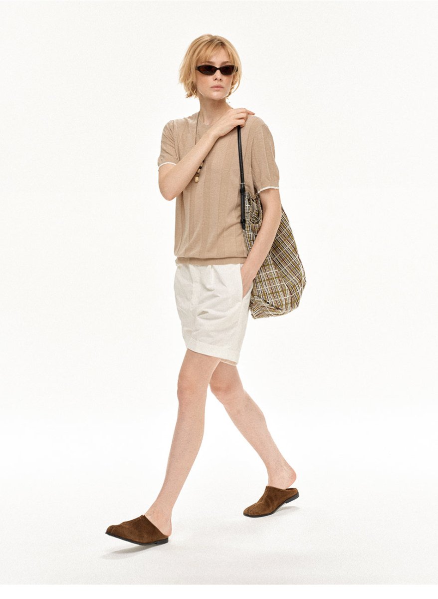 MADWITCH PLEATED RELAXED SHORTS D063 - MadWitch Store