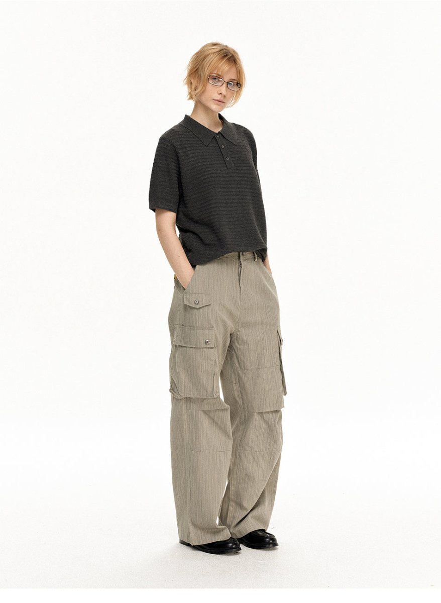 MADWITCH PLEATED MULTI - POCKET WORK PANTS CK6986 - MadWitch Store