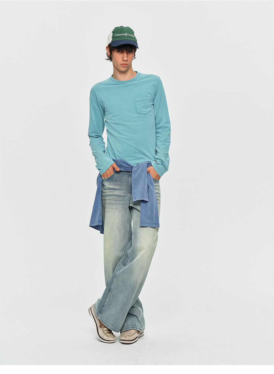 MADWITCH VINTAGE WASHED POCKET TEE #L2026700