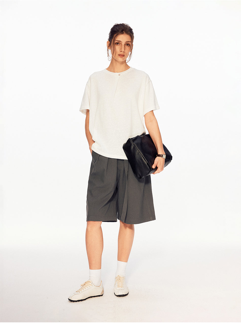 MADWITCH SINGLE BUTTON RELAXED TEE #UTU053