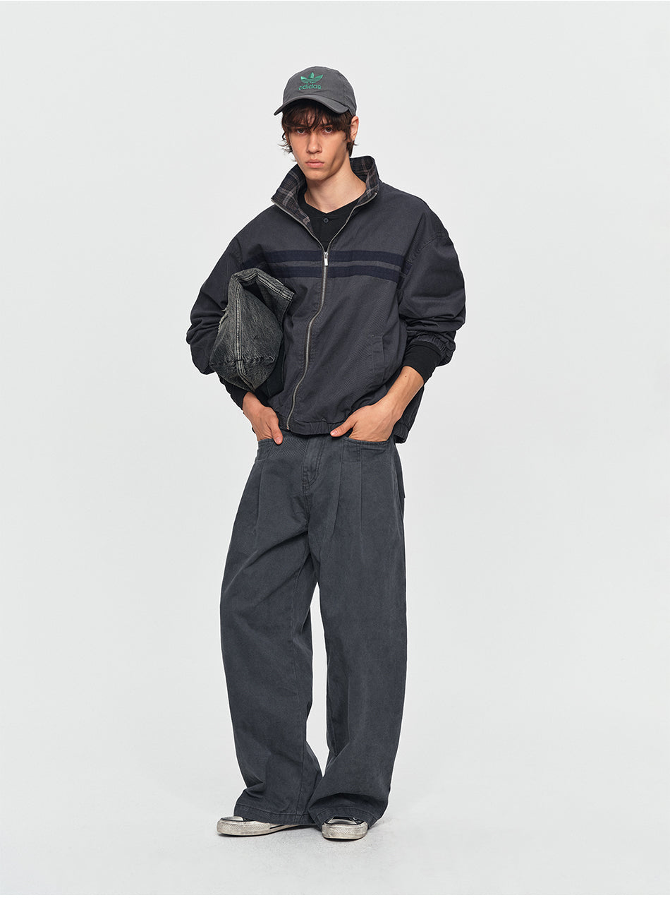 MADWITCH RETRO STRIPED TRACK JACKET #N2111