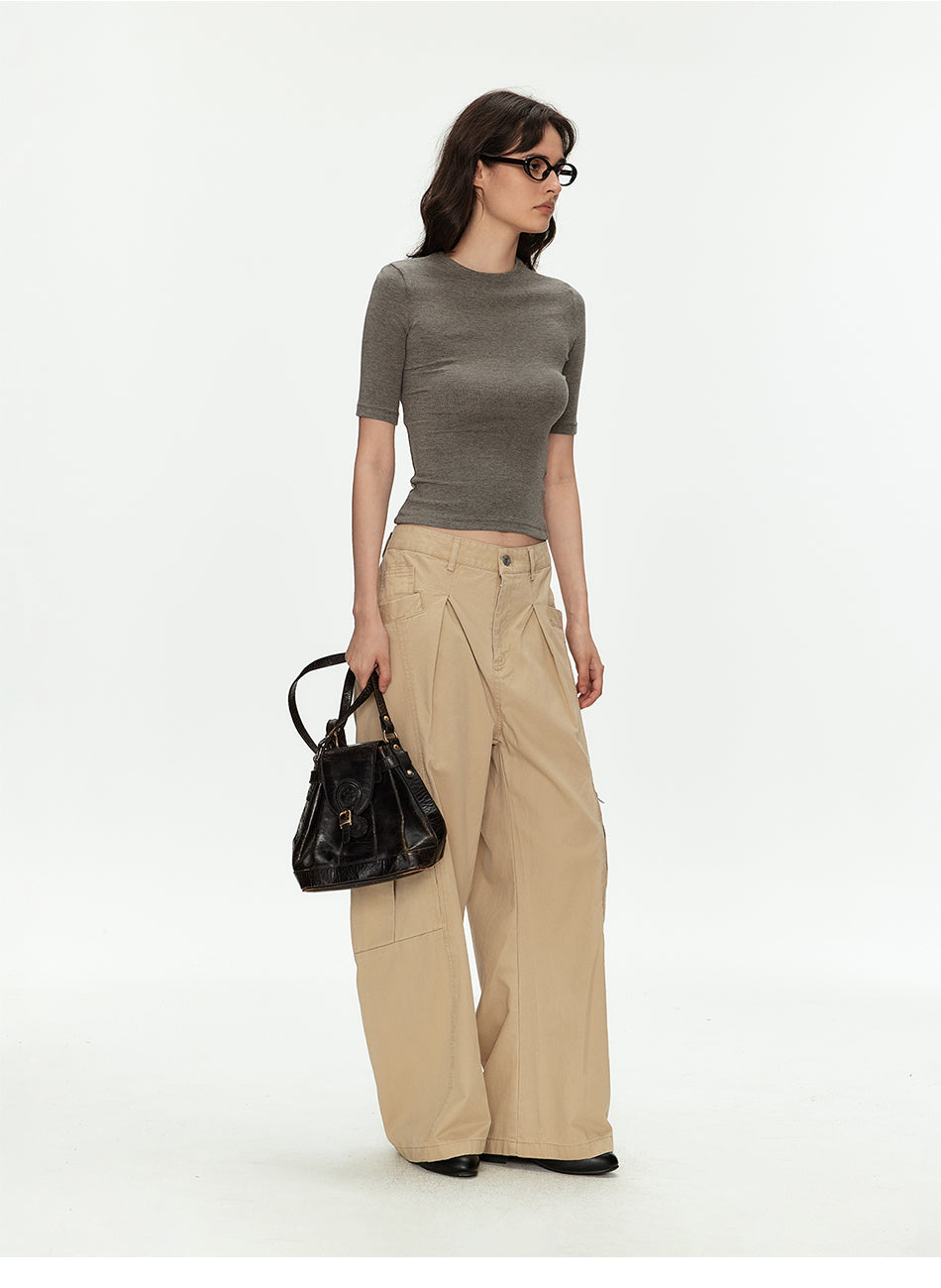 MADWITCH DECONSTRUCTED PLEATED PANTS #CK6983