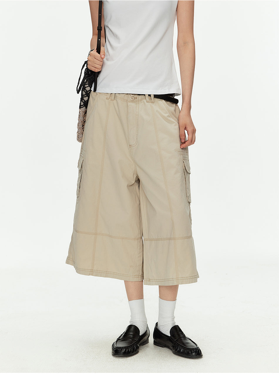 MADWITCH UTILITY CARGO CROP PANTS #CK272D