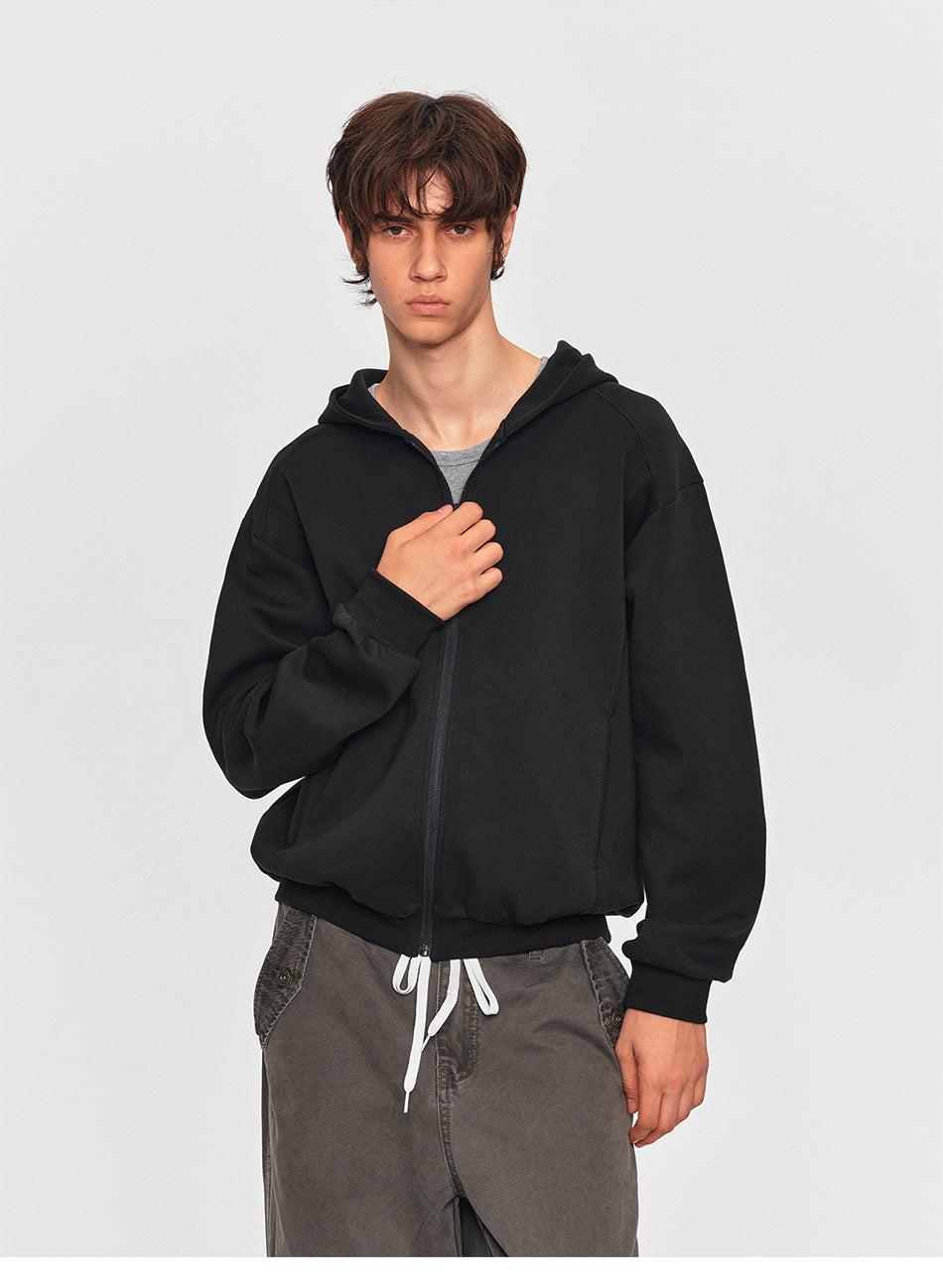 MADWITCH LYOCELL CROPPED ZIP HOODIE #2605WY7057