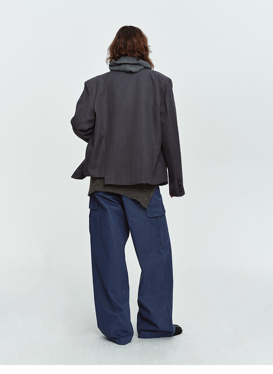 MADWITCH OVERSIZED TWO-BUTTON CASUAL BLAZER #BBX2616