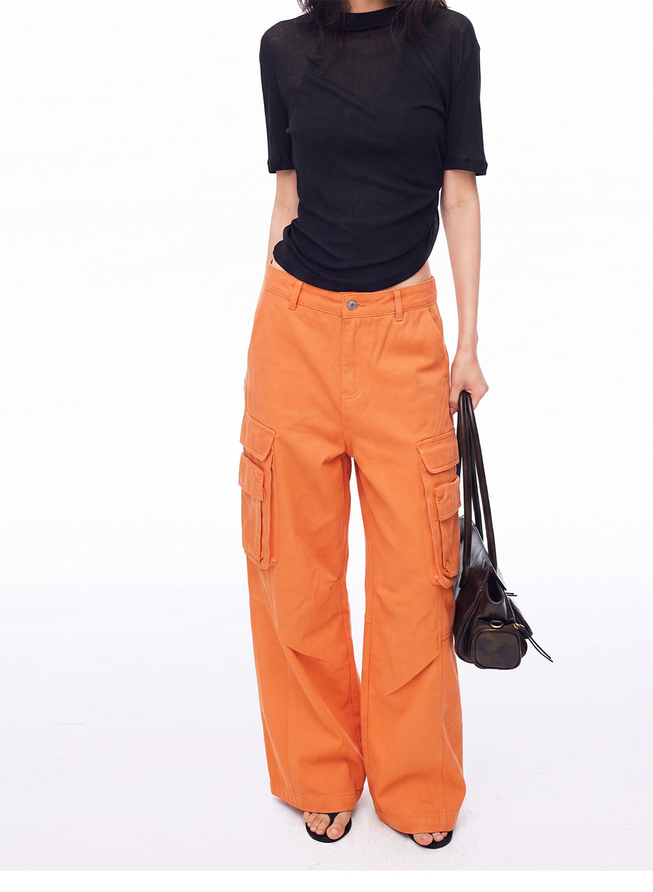 MADWITCH VINTAGE MULTI-POCKET CARGO TROUSERS #CK61102