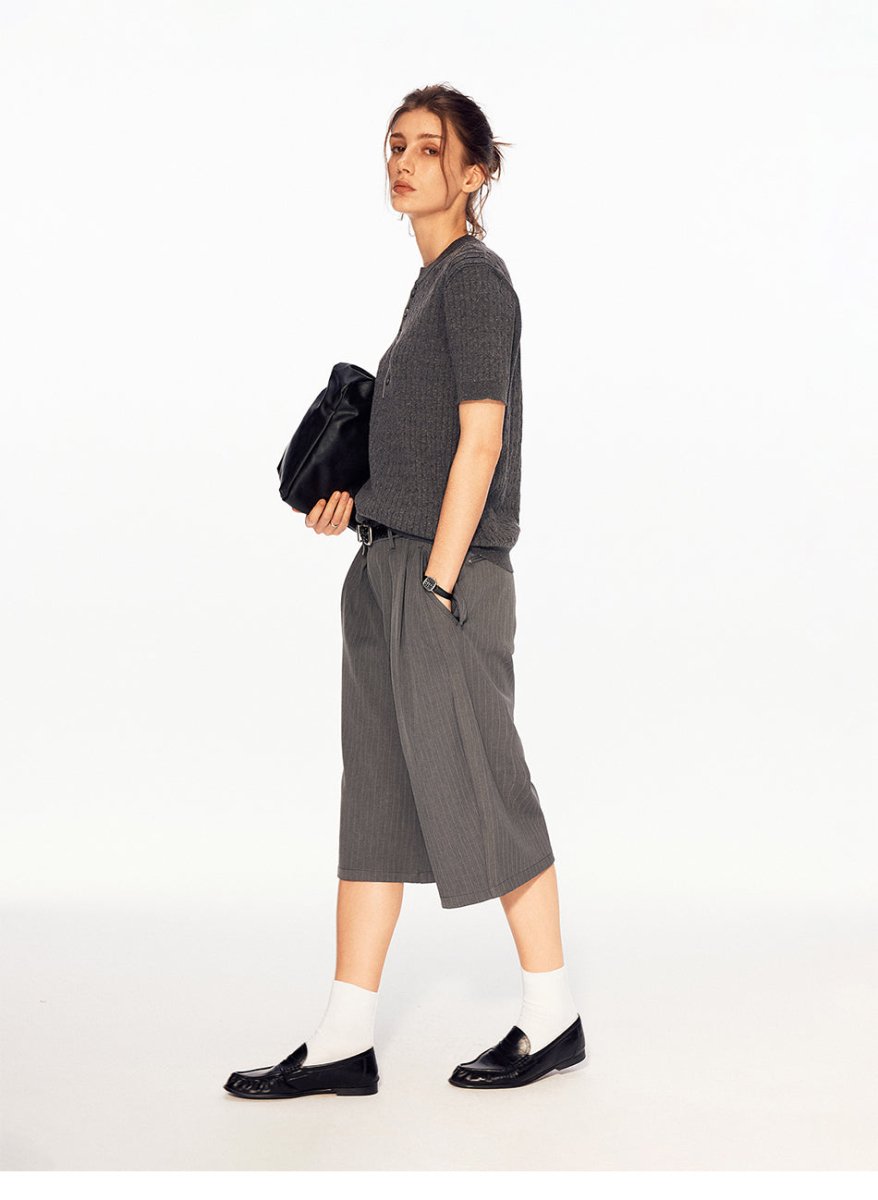 MADWITCH PLEATED WIDE CULOTTES CK270D - MadWitch Store