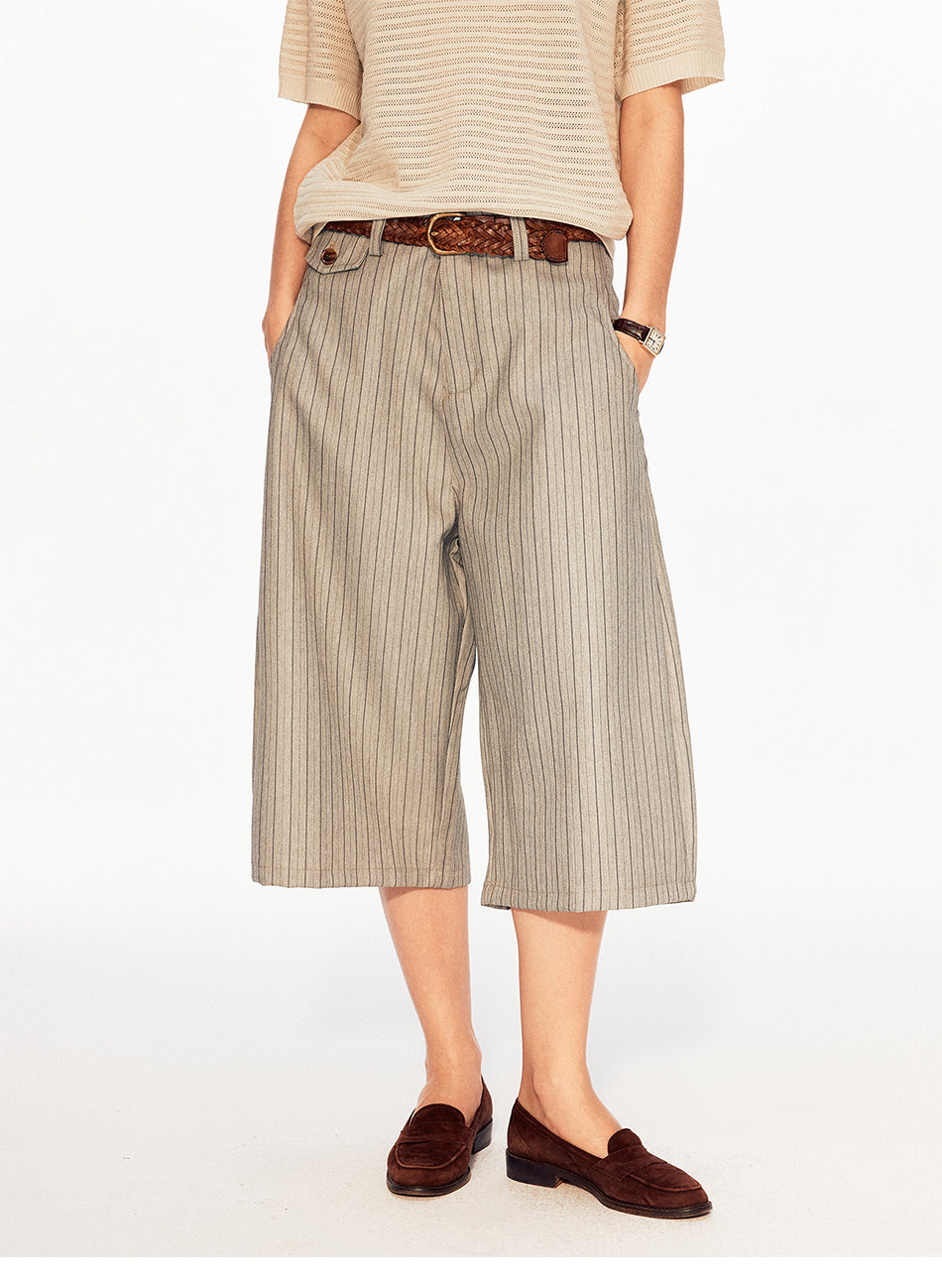 MADWITCH STRIPED WIDE CULOTTES #CK271D