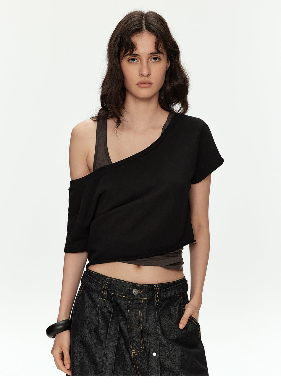 MADWITCH OFF SHOULDER CROP TEE #2026510