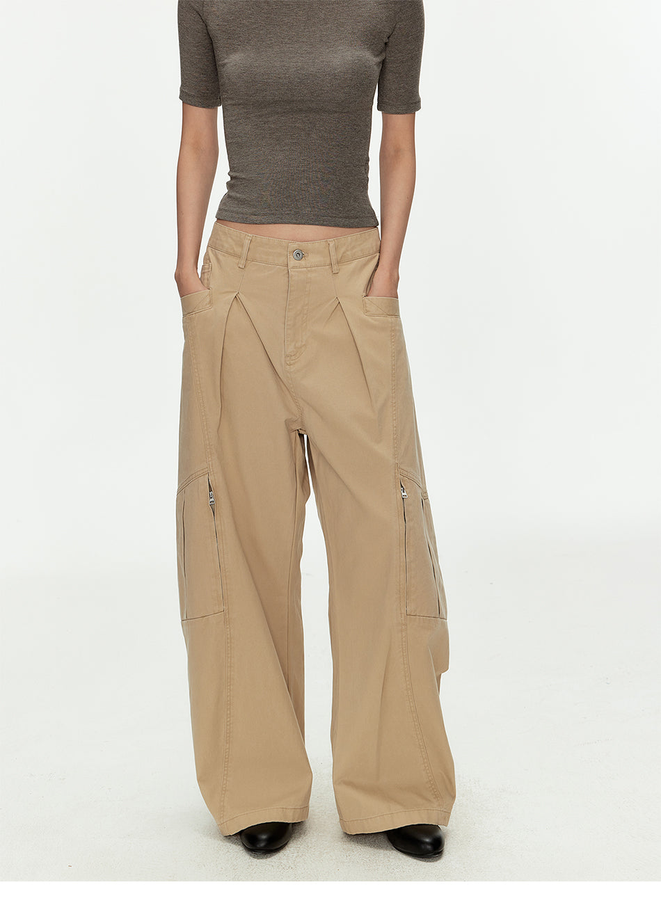 MADWITCH DECONSTRUCTED PLEATED PANTS #CK6983