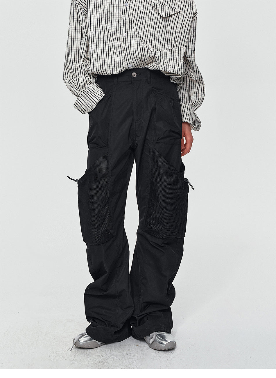 MADWITCH DECONSTRUCTED CURVED CARGO PANTS #CK61077