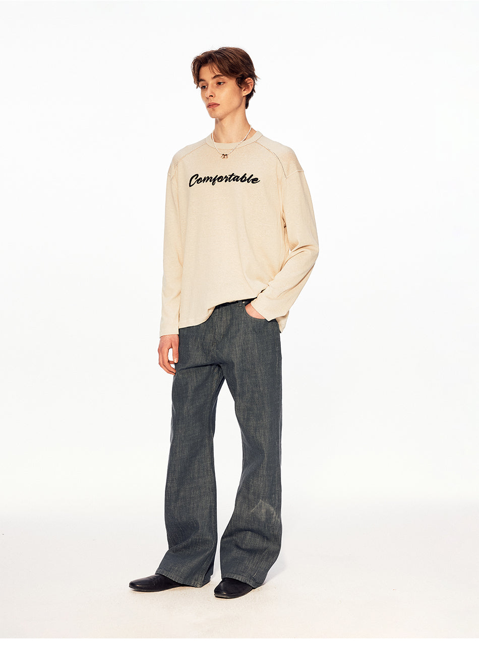 MADWITCH VINTAGE EMBROIDERED LONG TEE #880830