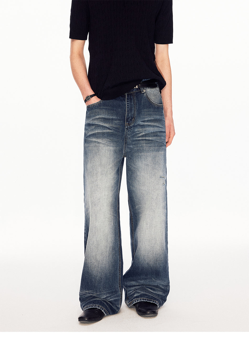 MADWITCH DISTRESSED WIDE LEG JEANS #WHOA136