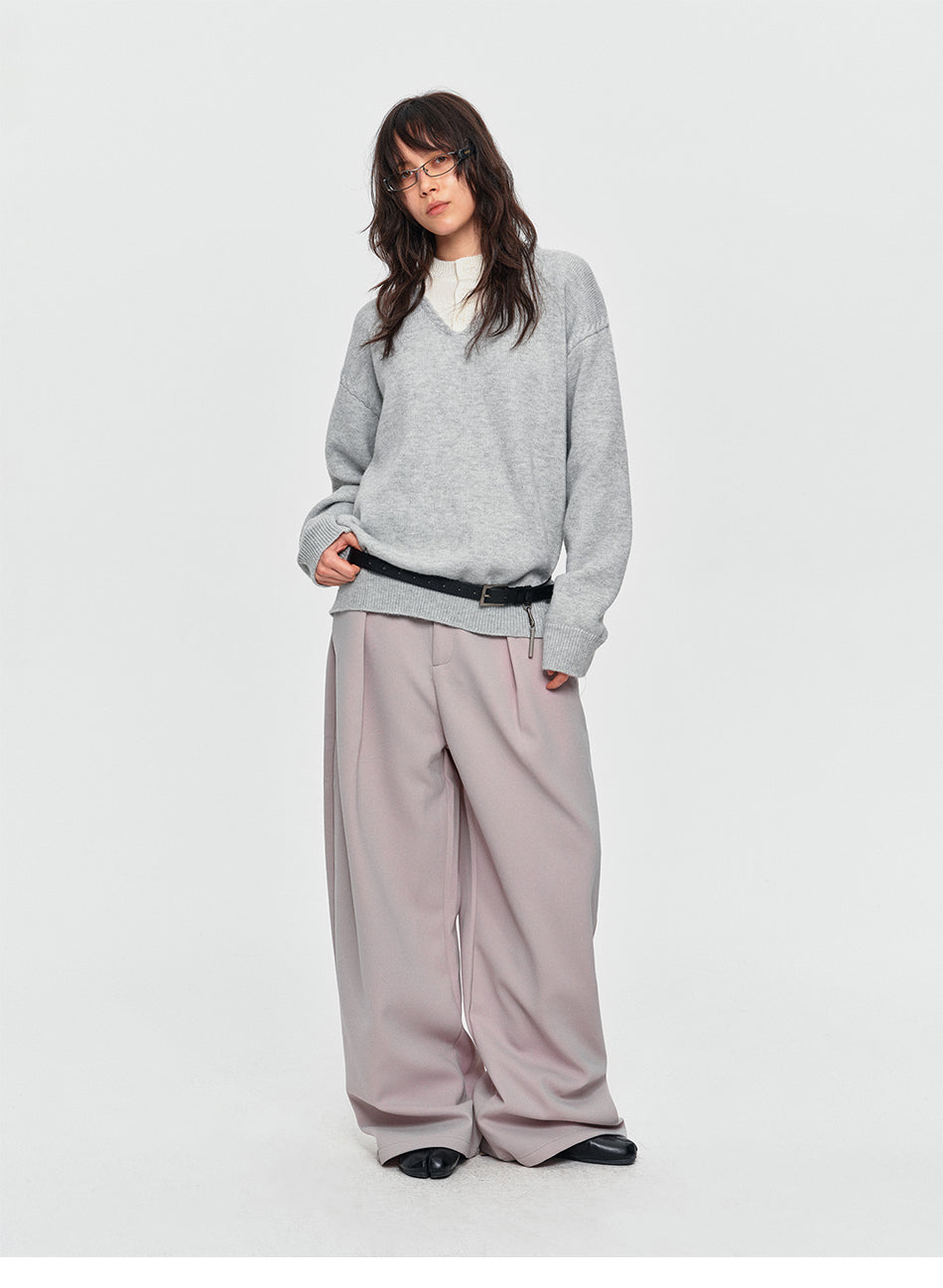 MADWITCH LAYERED HENLEY KNIT SWEATER #AW26832