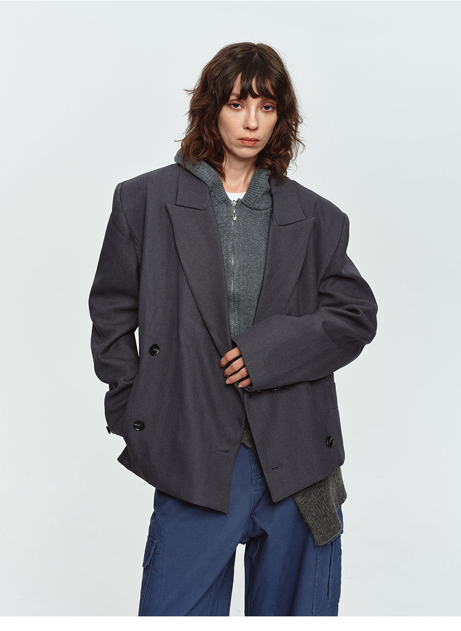 MADWITCH OVERSIZED TWO-BUTTON CASUAL BLAZER #BBX2616