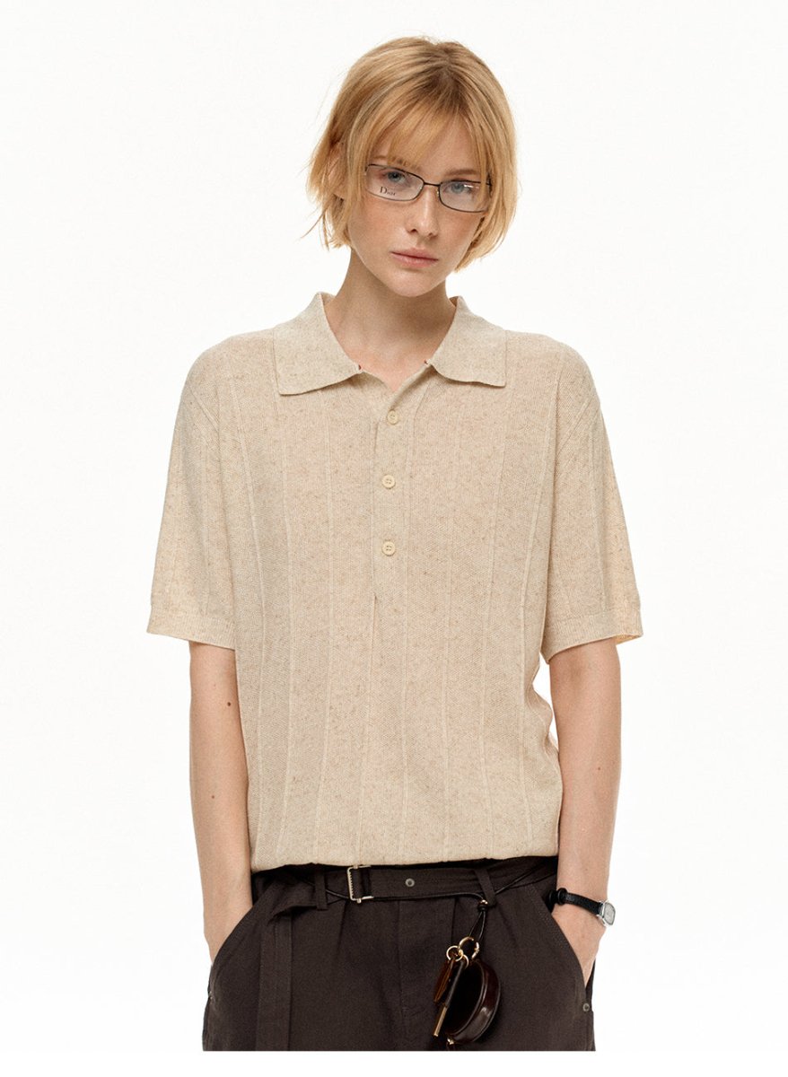 MADWITCH LINEN POLO SHIRT 32607 - MadWitch Store