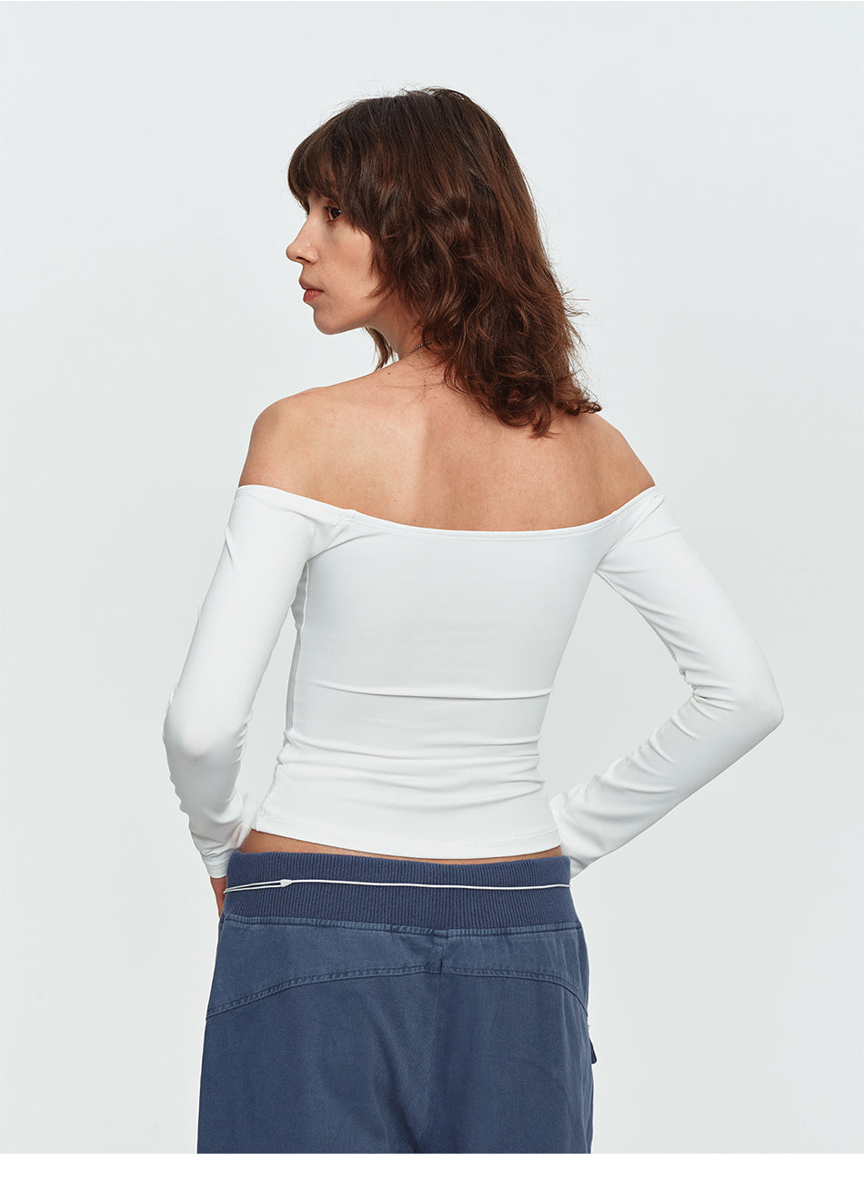 MADWITCH ONE-SHOULDER LYOCELL LONG-SLEEVE TOP #2026111