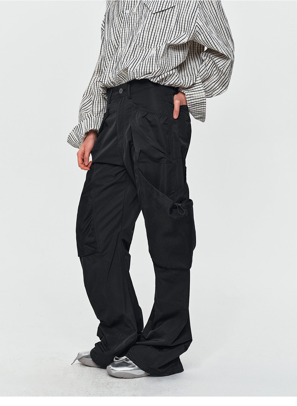 MADWITCH DECONSTRUCTED CURVED CARGO PANTS #CK61077