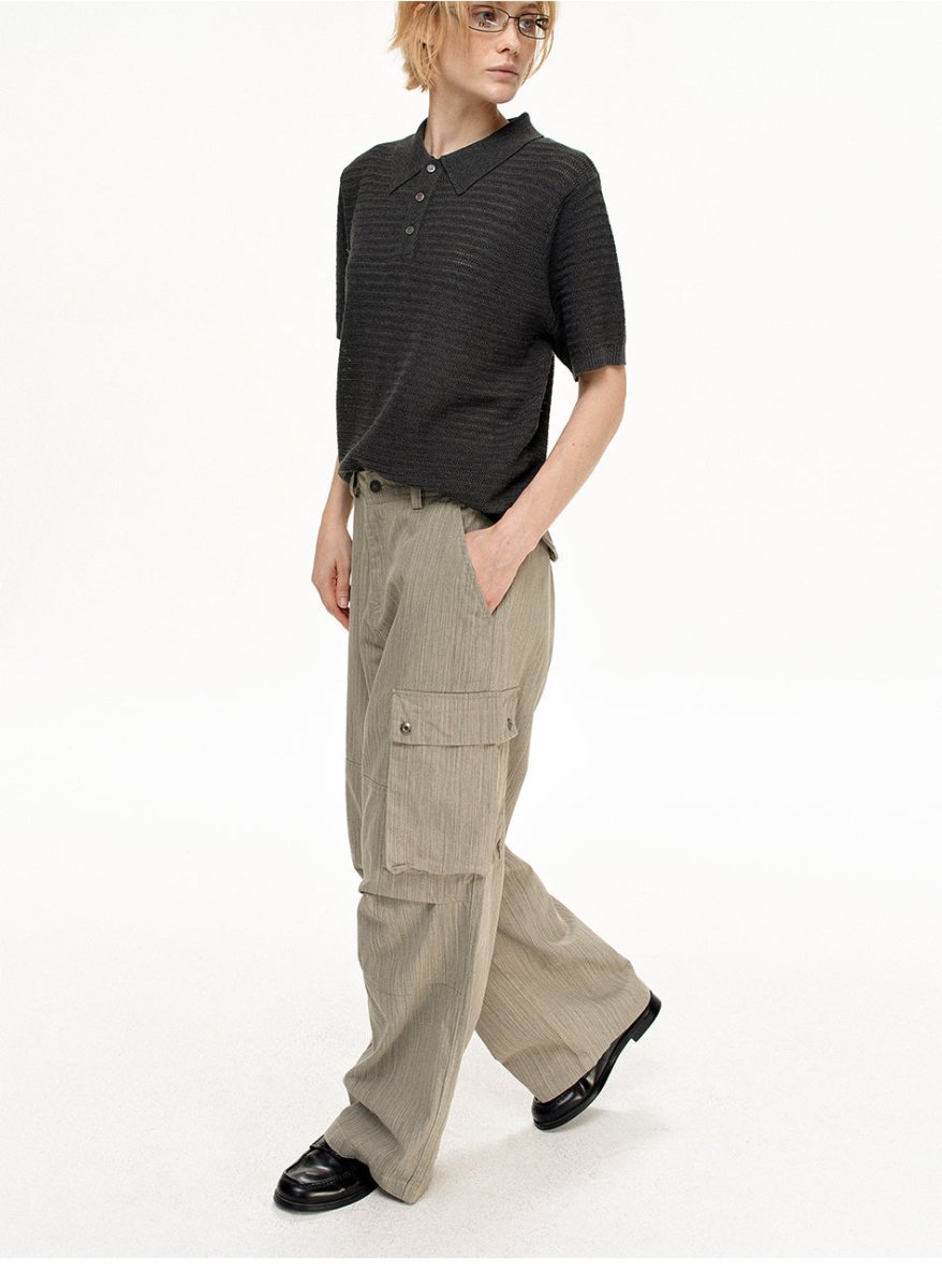 MADWITCH PLEATED MULTI - POCKET WORK PANTS CK6986 - MadWitch Store