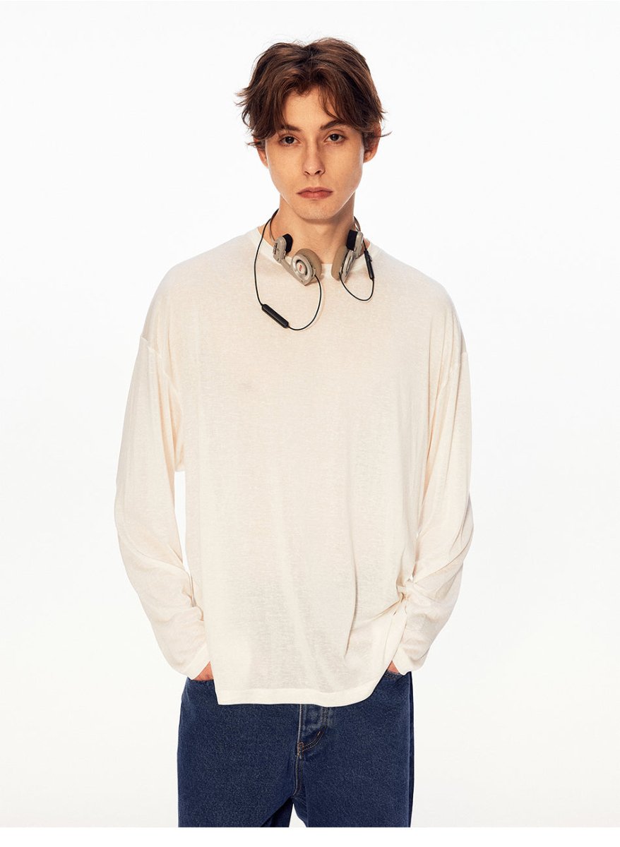 MADWITCH VINTAGE TENCEL SHEER TEE AW26092 - MadWitch Store
