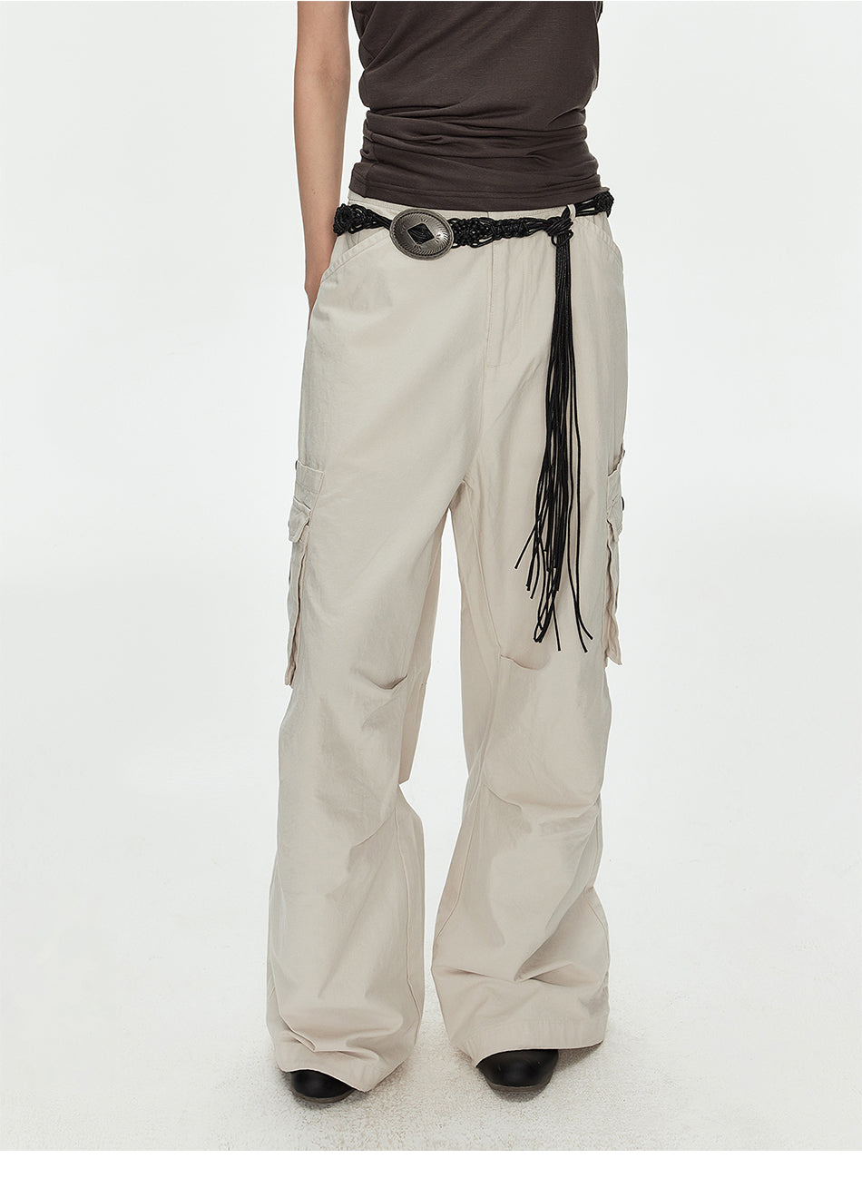 MADWITCH LYCELL BLEND LOOSE CARGO PANTS #CK6995